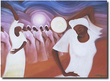 Lavender Moon,  A painting by Bernard Hoyes